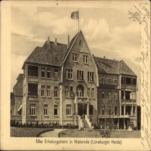 Ak Walsrode in der Lüneburger Heide, 58er Erholungsheim,  Lüneburger Heide,  Architektur
