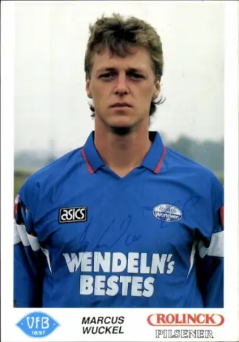 Autogrammkarte Fußballer Marcus Wuckel, VFB Oldenburg, Autogramm