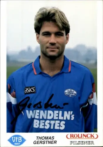 Autogrammkarte Fußballer Thomas Gerstner, VFB Oldenburg, Autogramm