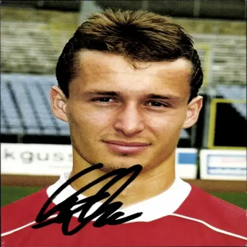 Autogrammkarte Fußballer Sascha Lenhart, Wuppertaler SV, Autogramm