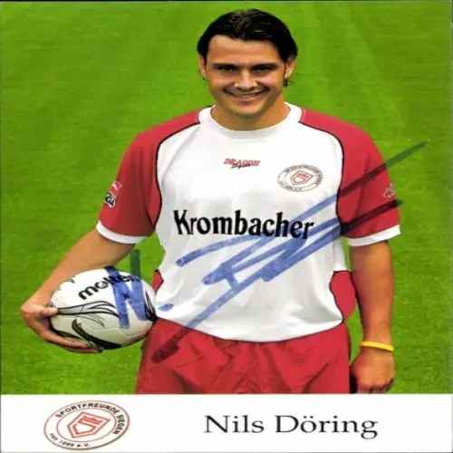Autogrammkarte Fußballer Nils Döring, Sportfreunde Siegen, Autogramm