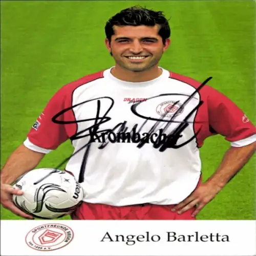 Autogrammkarte Fußballer Angelo Barletta, Sportfreunde Siegen, Autogramm