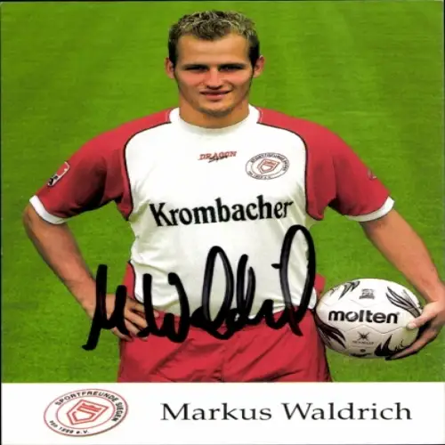Autogrammkarte Fußballer Markus Waldrich, Sportfreunde Siegen, Autogramm