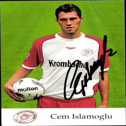 Autogrammkarte Fußballer Cem Islamoglu, Sportfreunde Siegen, Autogramm