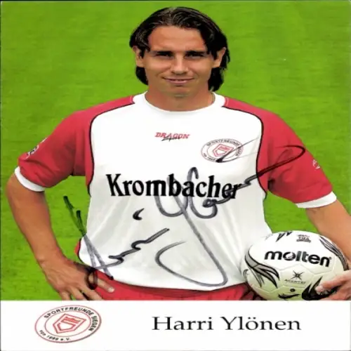 Autogrammkarte Fußballer Harry Ylönen, Sportfreunde Siegen, Autogramm