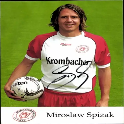 Autogrammkarte Fußballer Miroslaw Spizak, Sportfreunde Siegen, Autogramm
