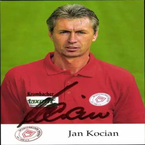Autogrammkarte Trainer Jan Kocian, Sportfreunde Siegen, Autogramm
