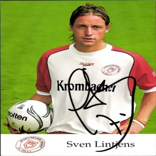 Autogrammkarte Fußballer Sven Lintjens, Sportfreunde Siegen, Autogramm