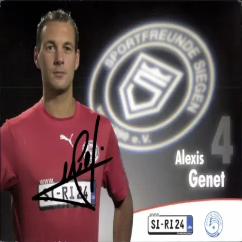 Autogrammkarte Fußballer Alex Genet, Sportfreunde Siegen, Autogramm