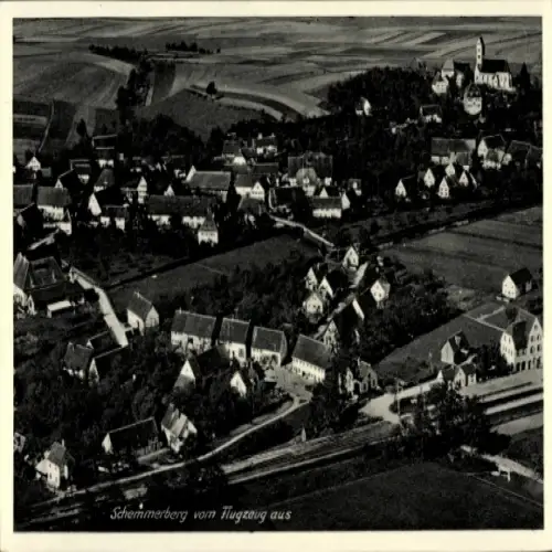 Ak Schemmerberg Schemmerhofen in Württemberg, Luftaufnahme