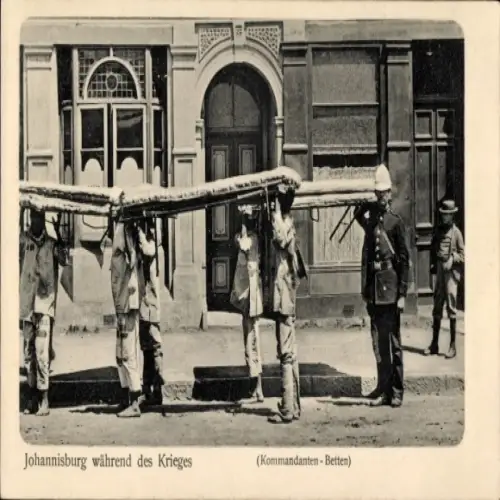 Ak Johannesburg Südafrika, Burenkrieg, Johannisburg während des Krieges, Kommandanten-Betten
