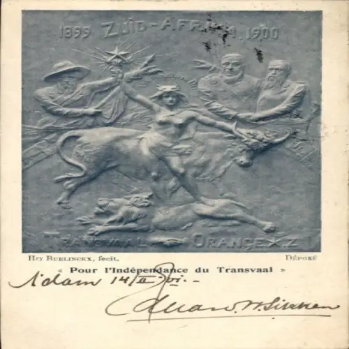 Ak Südafrika, Unabhängigkeit von Transvaal 1899-1900, Relief Ruelinckx
