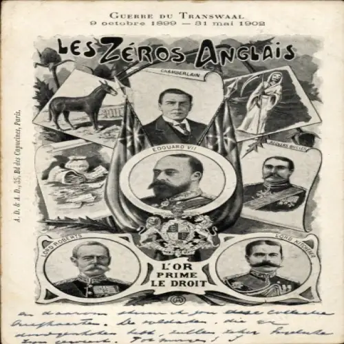 Ak The English Zeros, Transwal War, Edward VII, Lord Roberts, Lord Kitchener