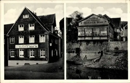 Ak Kettwig Essen im Ruhrgebiet, Café Restaurant Ene Plänk, Ruhrstraße 32