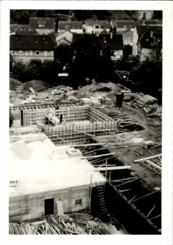 Foto Ak Kettwig Essen im Ruhrgebiet, Baustelle