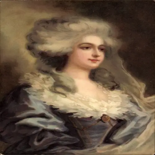 Künstler Ak Junge Frau, Portrait
