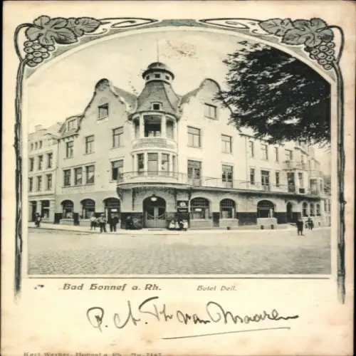 Passepartout Ak Bad Honnef am Rhein, Hotel Dell