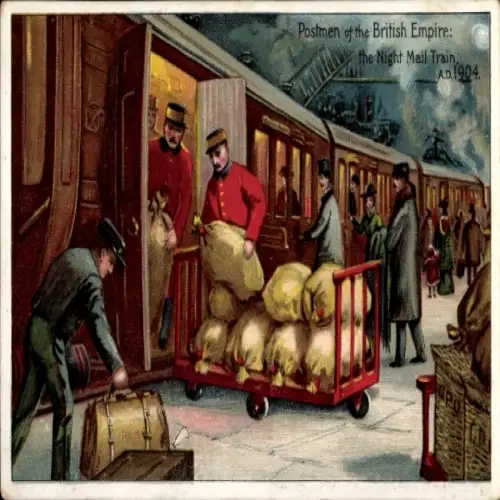 PC Postmen of the British Empire et Night Mail Train, 1904