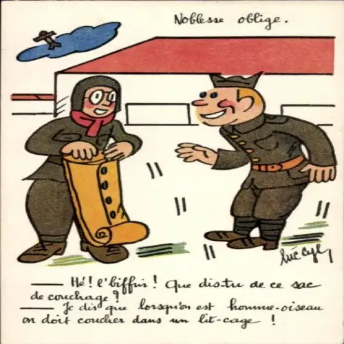 Künstler Ak Cyl, Luc, Que disitu de ce sac de couchage, Humor