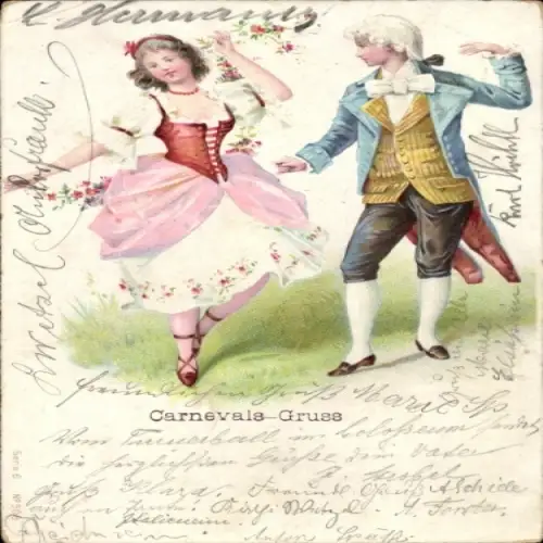 Ak Karneval, Tanzpaar