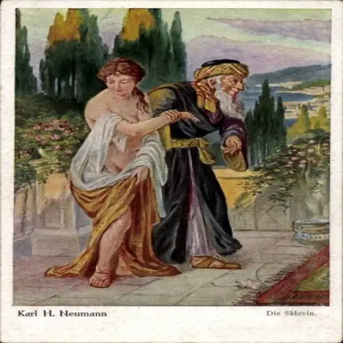 Künstler Ak Neumann, Karl H., Die Sklavin