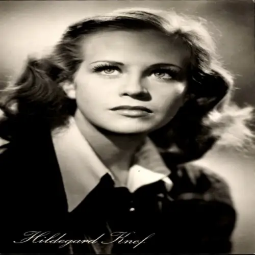 Ak Schauspielerin Hildegard Knef, Portrait, Film Die Mörder sind unter uns, Autogramm
