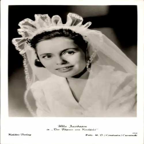 Ak Schauspielerin Ulla Jacobsson, Portrait, Der Pfarrer von Kirchfeld