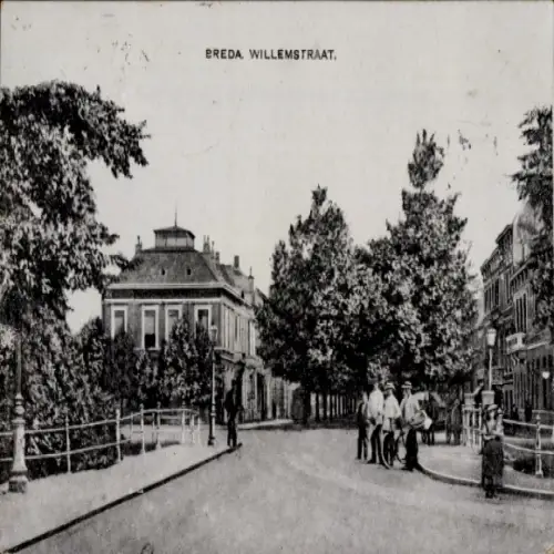 Ak Breda Nordbrabant Niederlande, Willemstraat