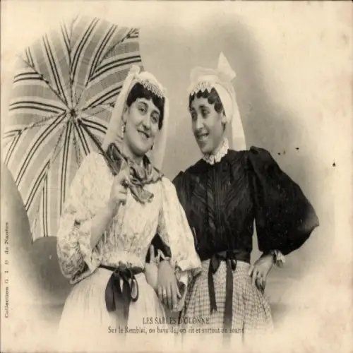 CPA Les Sables D'olonne, le Remblai