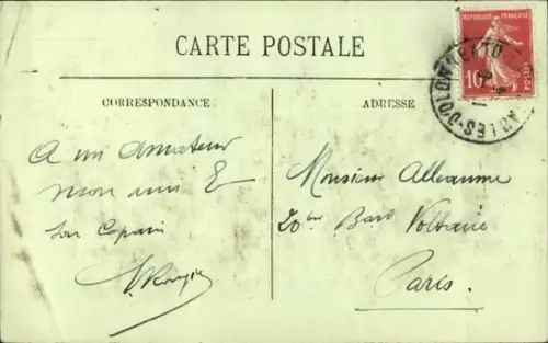 Ak Type de Sablaise, Frau in Tracht