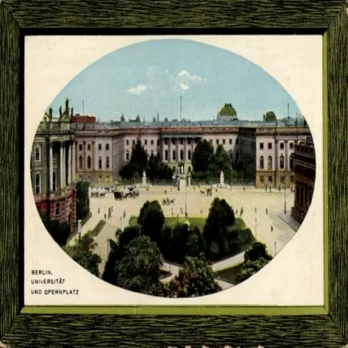 Passepartout Ak Berlin Mitte, Universität und Opernplatz