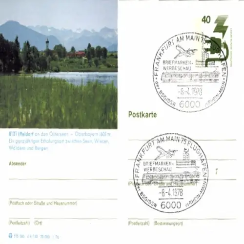 Ak Iffeldorf Oberbayern, Iffeldorf an den Osterseen, Oberbayern, Erholungsort, Seen, Wiesen, Wäld