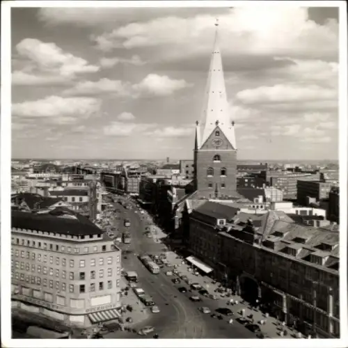 Ak Hamburg Mitte Altstadt, Mönckebergstraße, Kirche