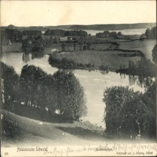 Ak Bruhnskoppel Malente in Ostholstein, Panorama
