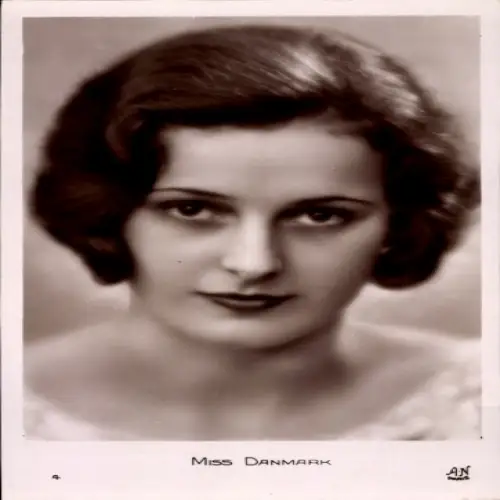 Ak Miss Dänemark, Frauenportrait, Model