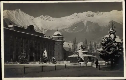 Foto Ak  Innsbruck Tirol, Rennweg, Winter