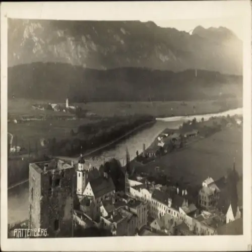 Foto Ak Rattenberg Tirol, Panorama, Burg