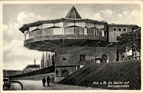 Ak Köln am Rhein, Bastei, Rheinpanorama