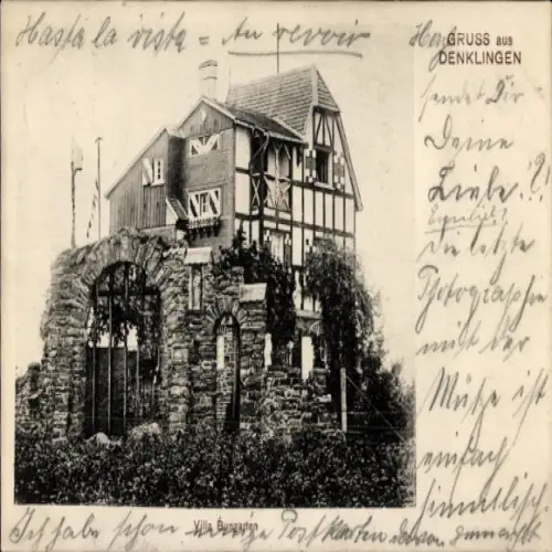 Ak Denklingen in Schwaben Oberbayern, Villa