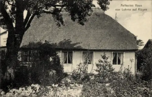 Ak Lohme auf Rügen, ältestes Haus von Lohme