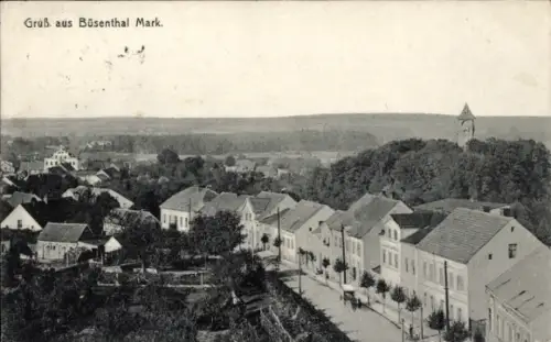 Ak Biesenthal in der Mark, Teilansicht