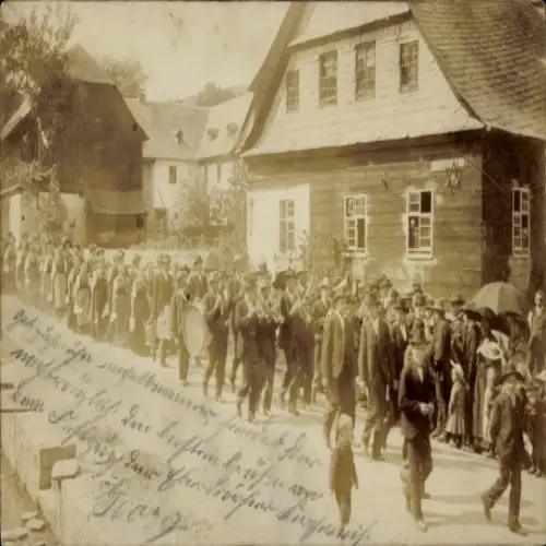 Foto Ak Bad Kreuznach?, Festzug, Kapelle