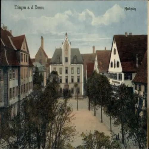 Ak Ehingen an der Donau, Marktplatz