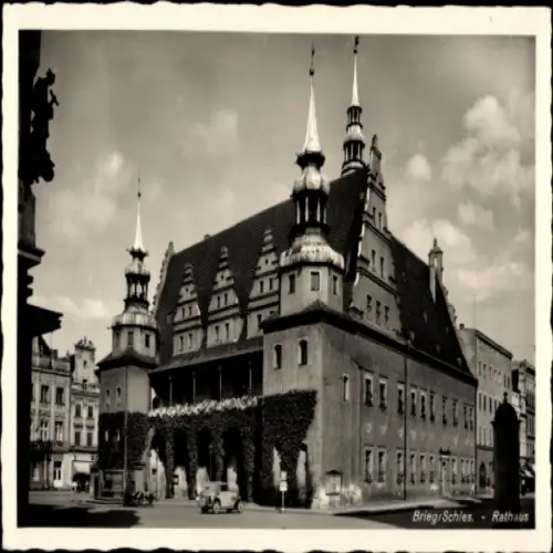 Ak Brzeg Brieg Schlesien, Rathaus