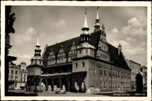 Ak Brzeg Brieg Schlesien, Rathaus