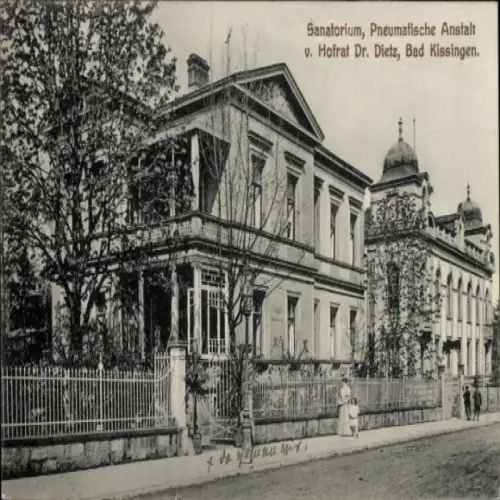 Ak Bad Kissingen Unterfranken Bayern, Sanatorium, Pneumatische Anstalt, v. Hofrat Dr. Dietz, Bad 