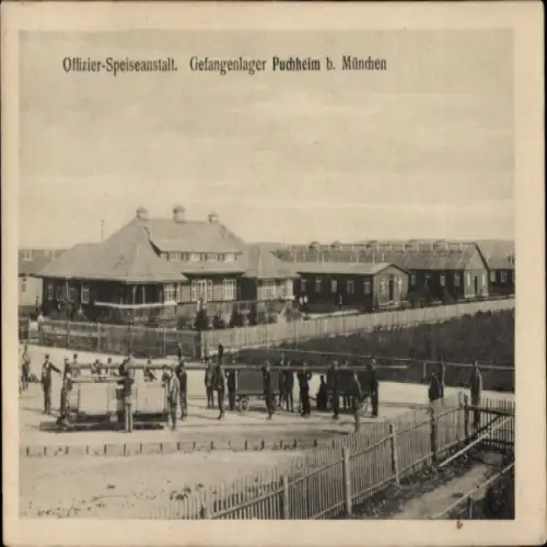 Ak Puchheim in Oberbbayern, Kriegsgefangene im Lager, Offizier Speiseanstalt