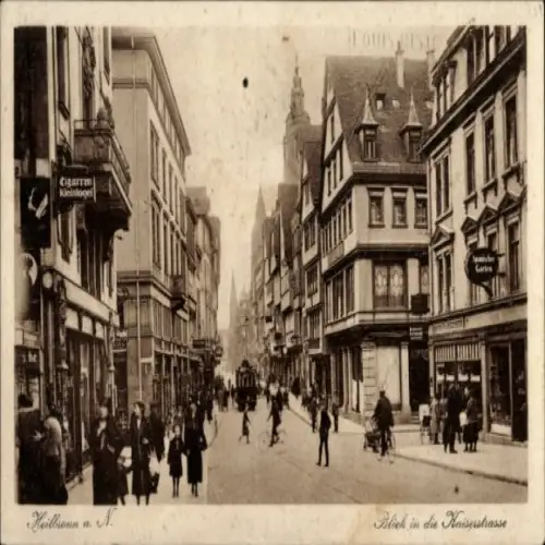 Ak Heilbronn am Neckar, Cigarren Kleinlogel, Blick in die Kaiserstraße,  Architektur