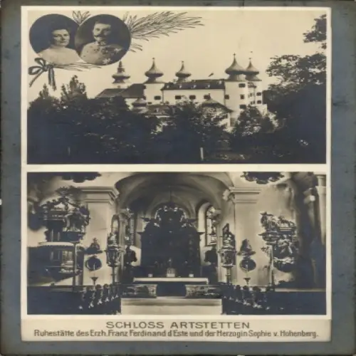 Ak Artstetten Niederösterreich, Schloss, Erzherzog Franz Ferdinand d'Este, Sophie
