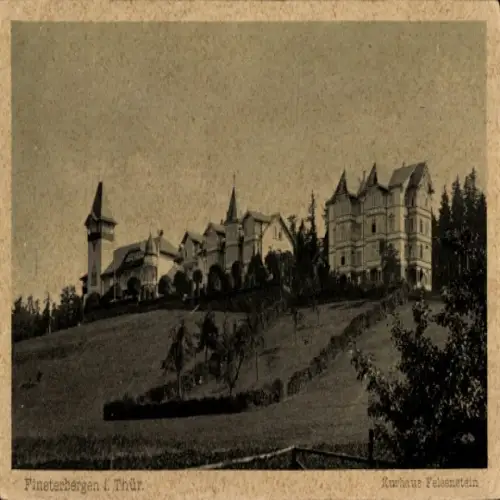 Ak Finsterbergen Friedrichroda im Thüringer Wald, Kurhaus Feleenstein,  Thüringen,  Architektur
